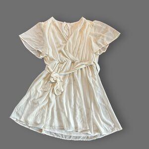 [Chicsoul] White Wrap Dress